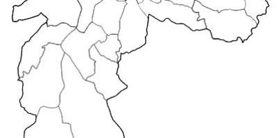 Mapa de la zona Nordeste de São Paulo